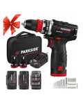 Set complet PARKSIDE Performance cu bormașină, doi acumulatori, încărcător, geantă și accesorii