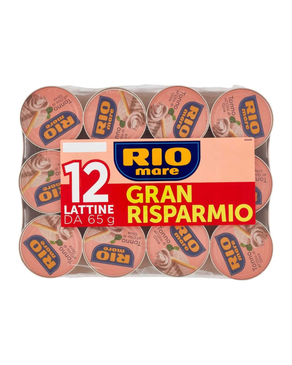 Rio Mare ton în ulei de măsline pachet 12 x 65 g – vedere față